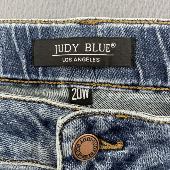 Judy Blue Jeans Womens 20W Blue Denim Jogger Drawstring Plus Pockets JB88779 - Picture 11 of 16